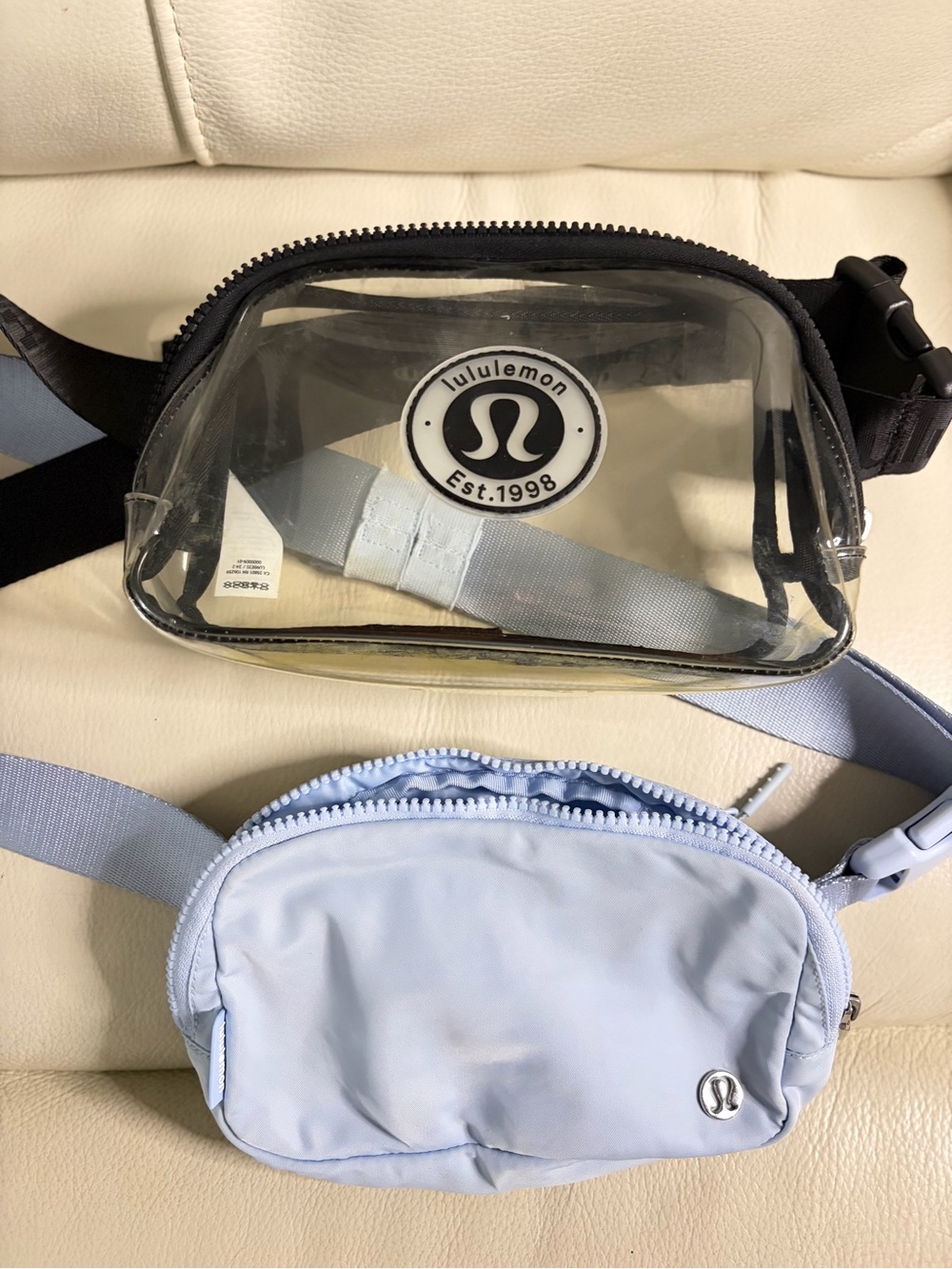lululemon athletica Clear and Light Blue women’s  Belt Bag Set